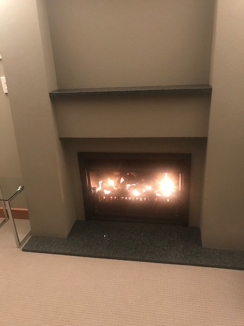 Omaio gas fire in lounge